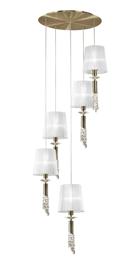 Tiffany Antique Brass-White Crystal Ceiling Lights Mantra Statement Crystal Fittings Tiffany Antique Brass-White Crystal Ceiling Lights Mantra Statement Crystal Fittings